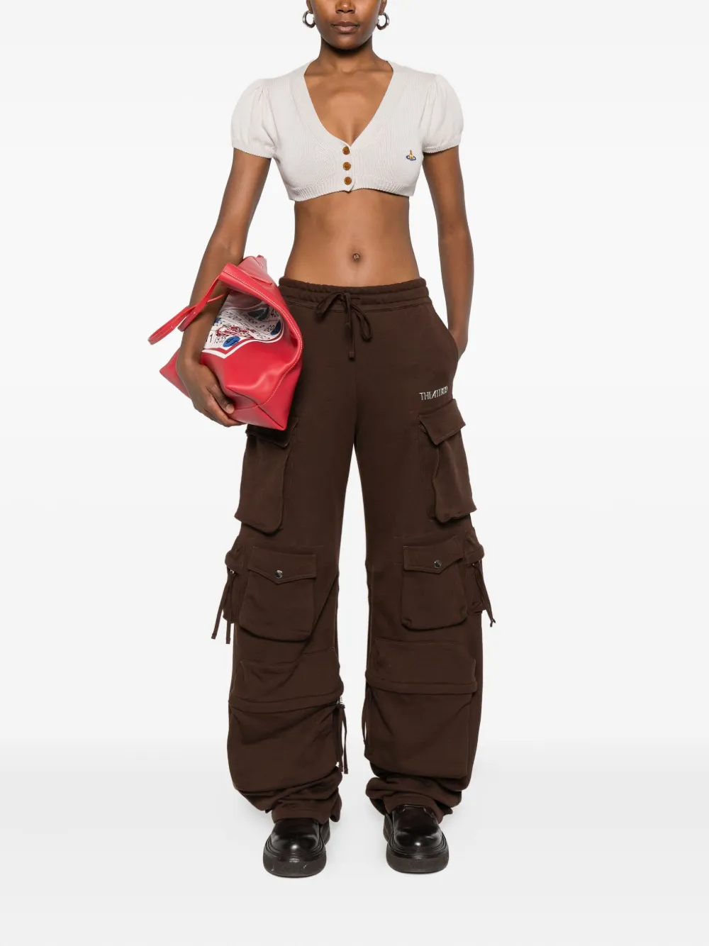 Vivienne Westwood puff-sleeve Orb cropped cardigan | Cardigans | Image 2