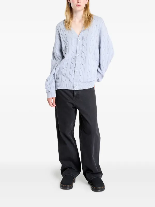 Carhartt WIP ケーブルニット カーディガン | ブルー | FARFETCH JP