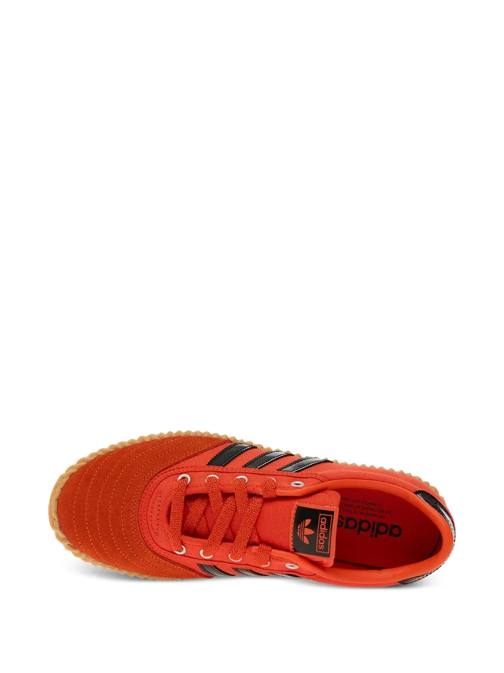adidas Volley Plimsole three-stripe sneakers Red