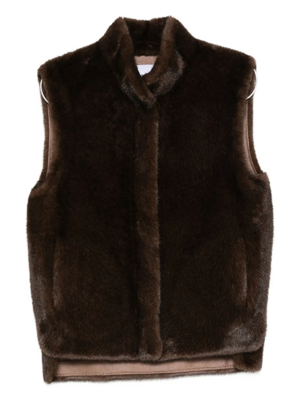 Gotha Sleeveless Gilet In Brown