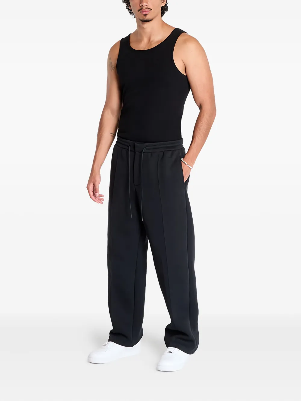 Nike Getailleerde tech fleece trainingsbroek - Zwart