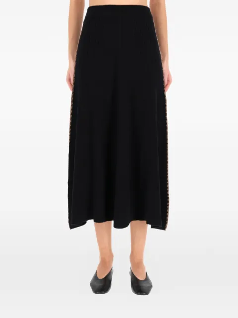 Paul Smith ribbed-trim midi skirt