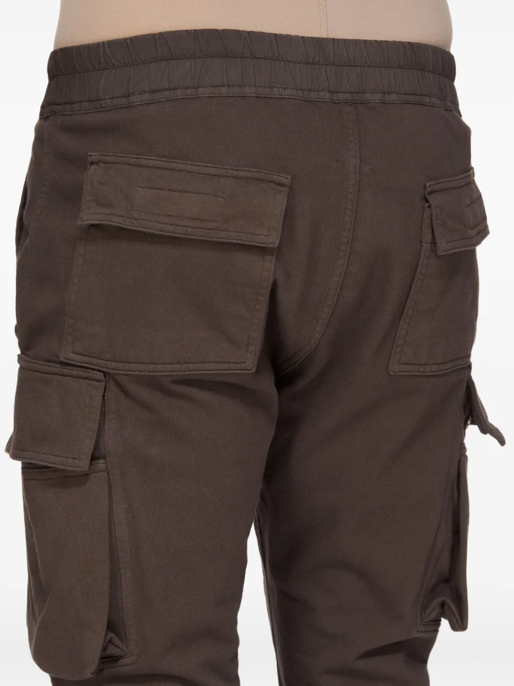 Rick Owens Drkshdw Drawstring Cargo Pants In Brown
