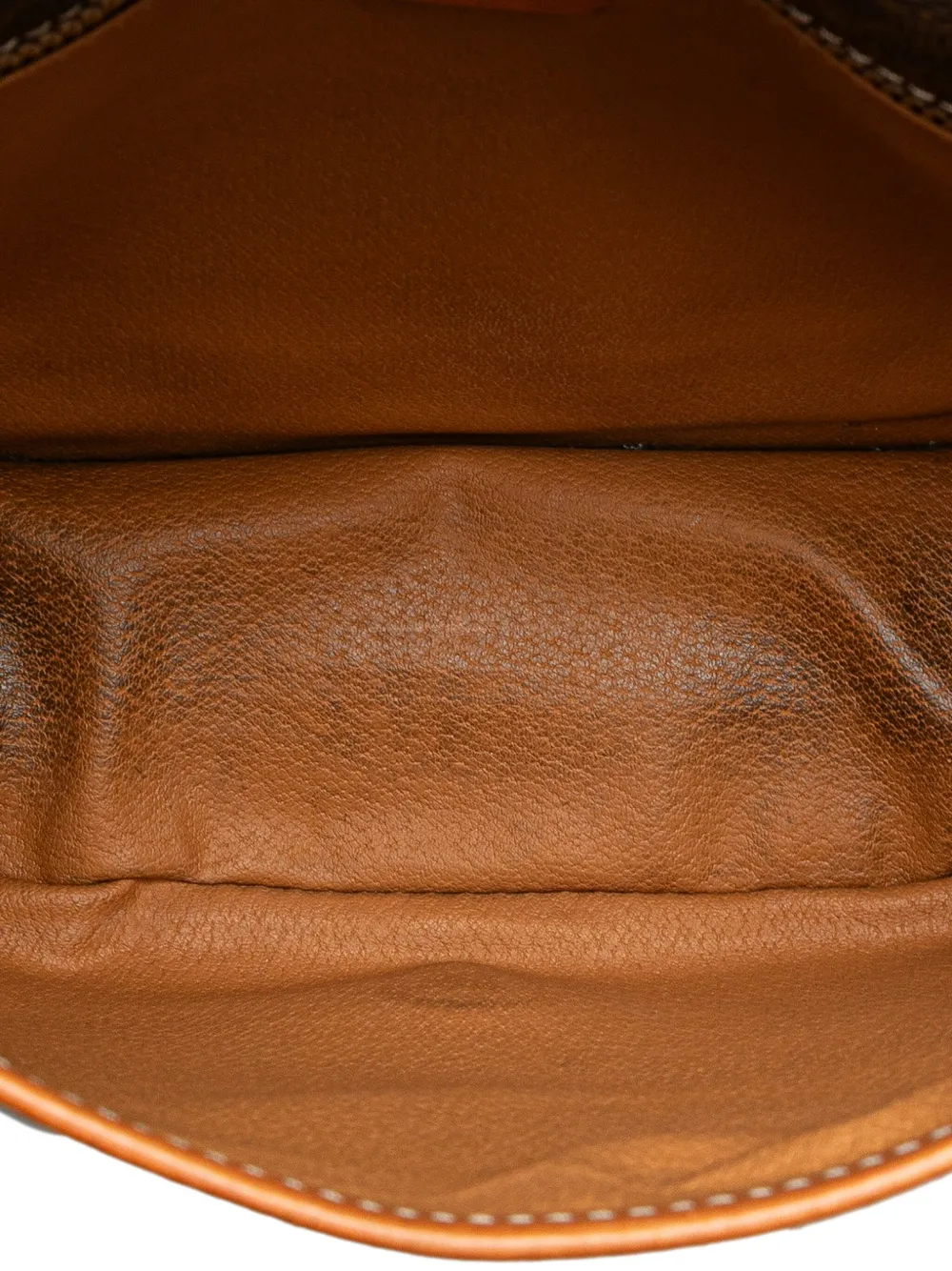 Pre-owned Celine 1992 Macadam Coated Canvas Crossbody Bag In Brown