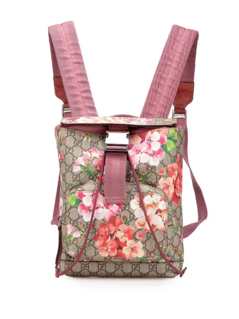 Gucci Pre-Owned 2000-2015 Small GG Supreme Blooms Single Buckle backpack