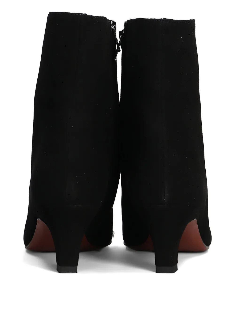 Roberto Festa 50mm Evari frayed pointed-toe boots Black
