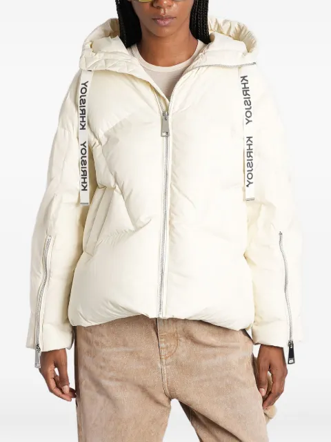 Khrisjoy hooded quilted puffer jacket