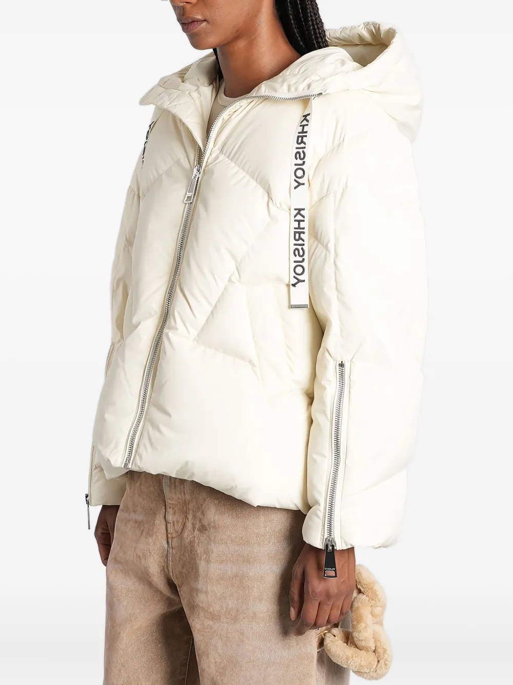 Khrisjoy Donsjack met capuchon Beige