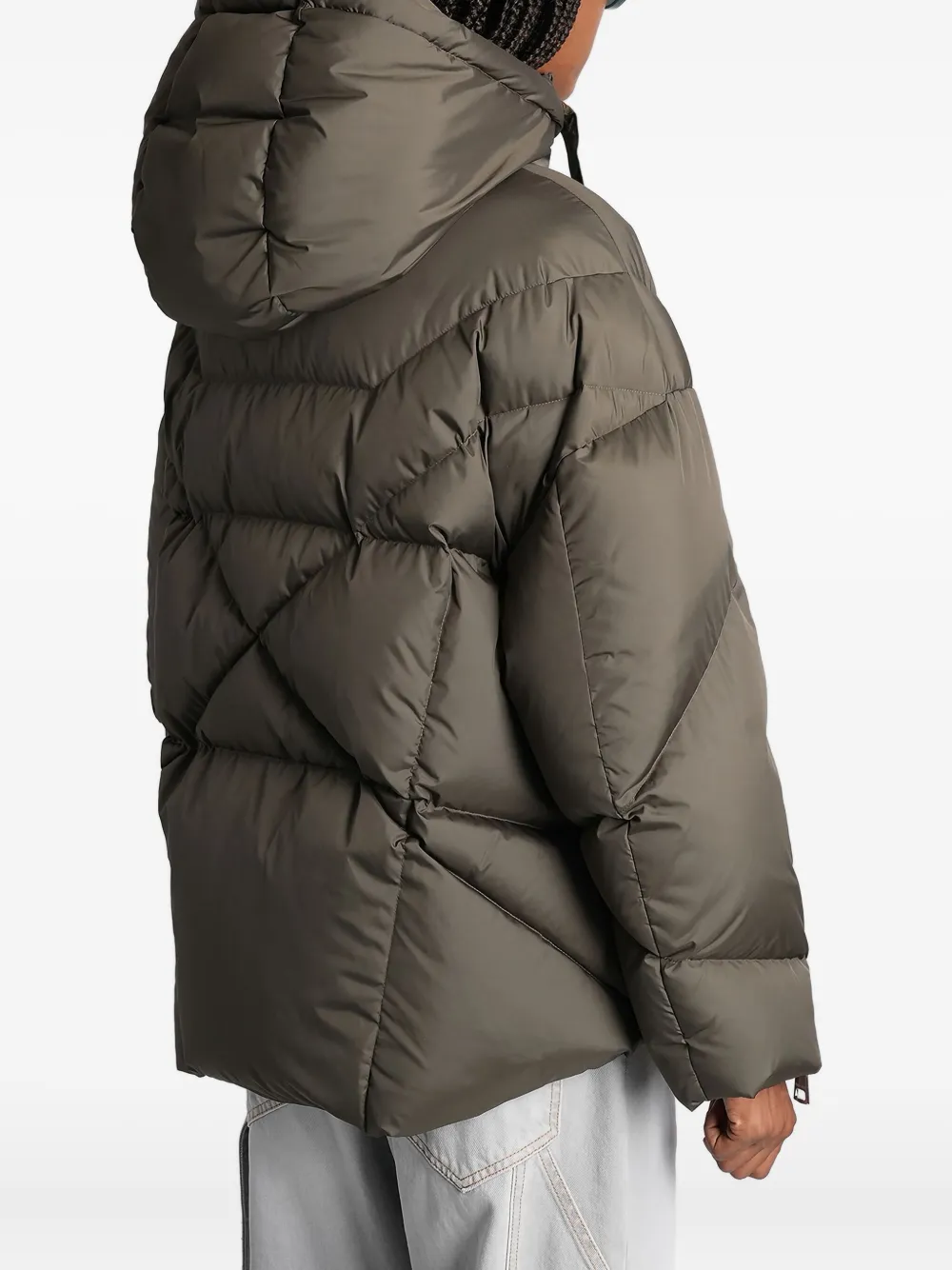 Khrisjoy Gevoerd jack met capuchon Groen