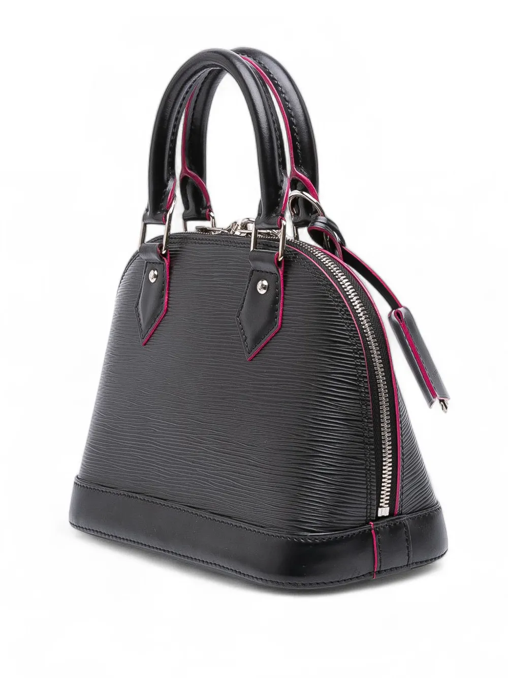 Pre-owned Louis Vuitton 2017 Epi Alma Bb Satchel In Black