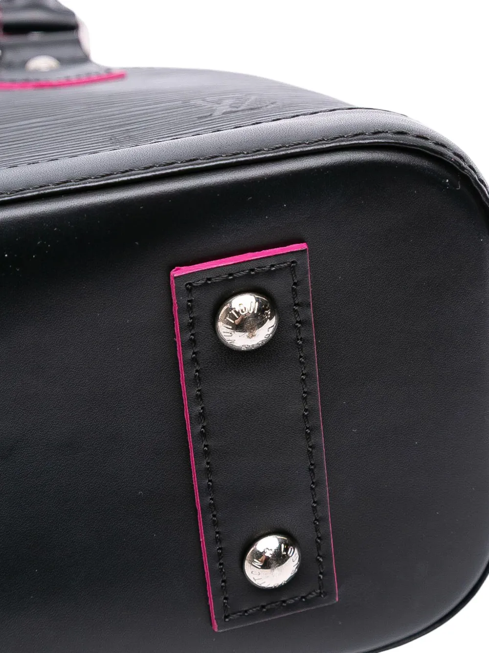 Pre-owned Louis Vuitton 2017 Epi Alma Bb Satchel In Black