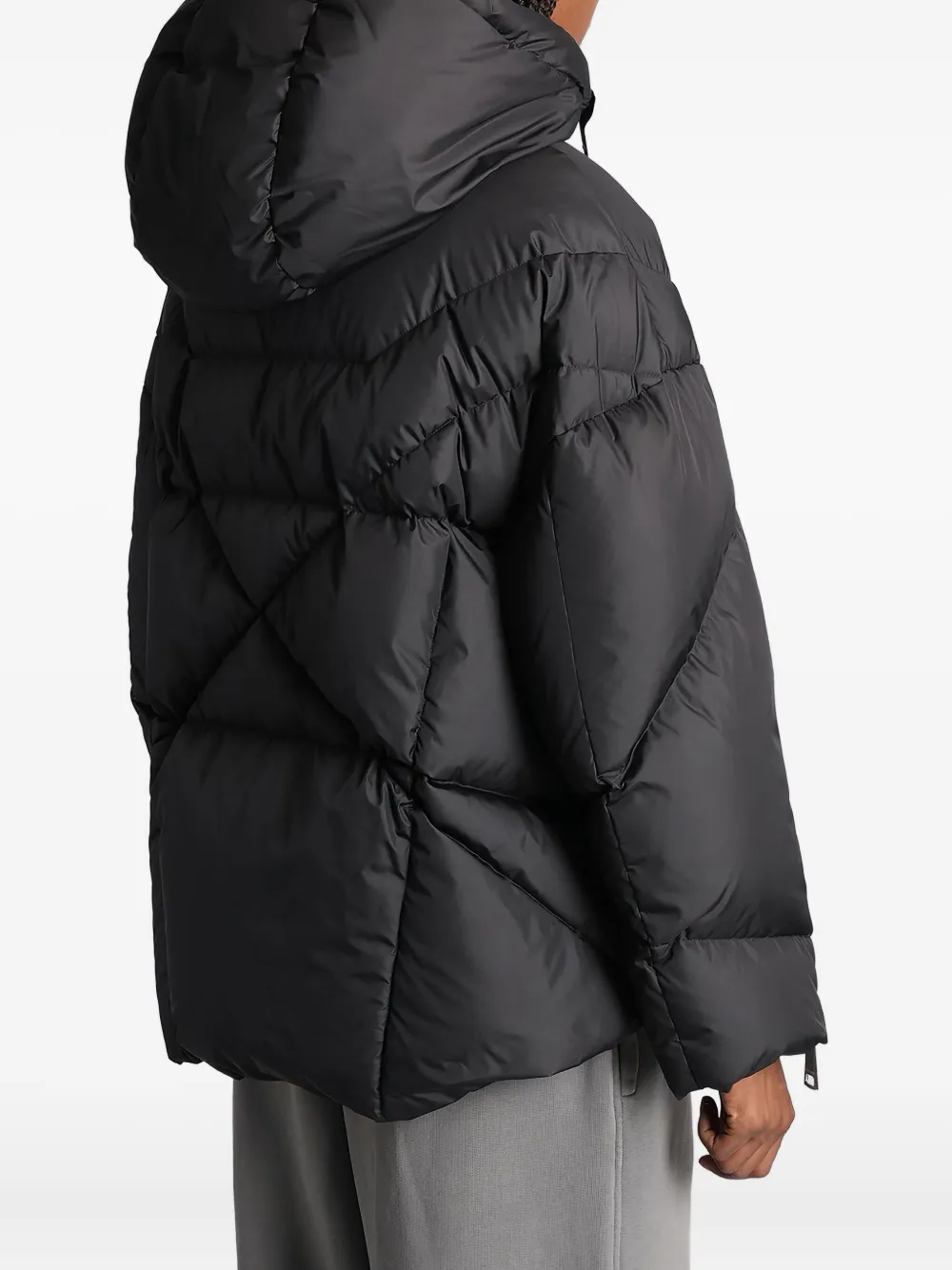 Khrisjoy Gewatteerd donsjack met capuchon Zwart