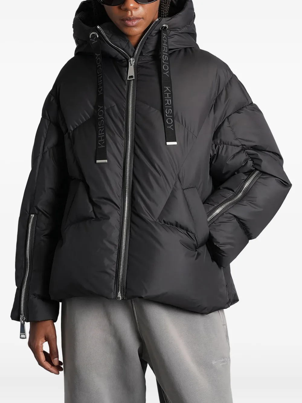Khrisjoy quilted attached-hood puffer jacket | Black | Image 1
