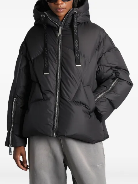 Khrisjoy quilted attached-hood puffer jacket