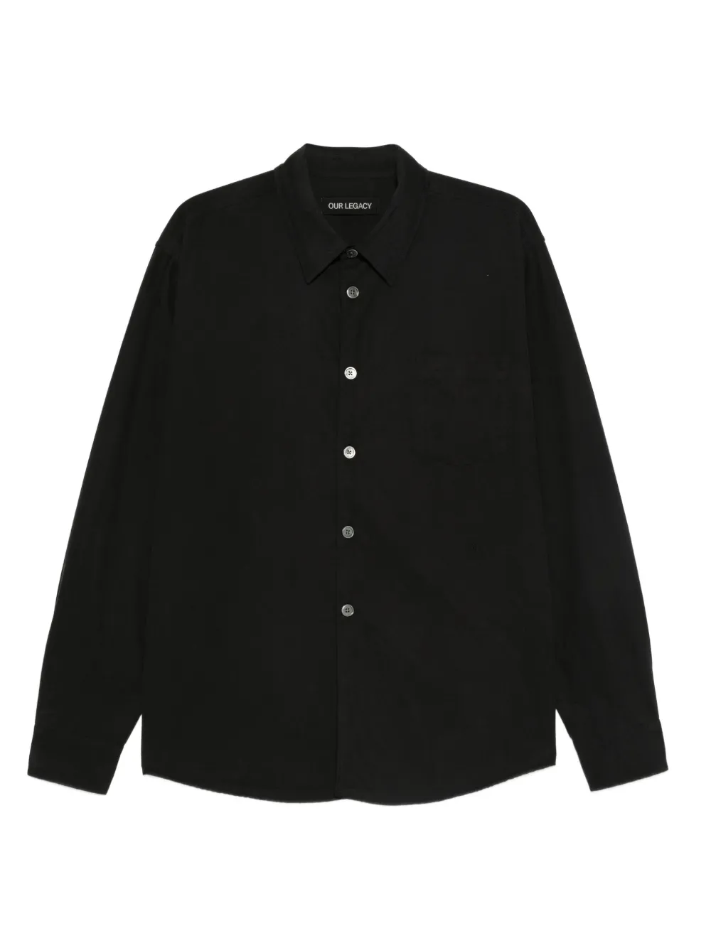 OUR LEGACY button pocket shirt | Black | Image 1