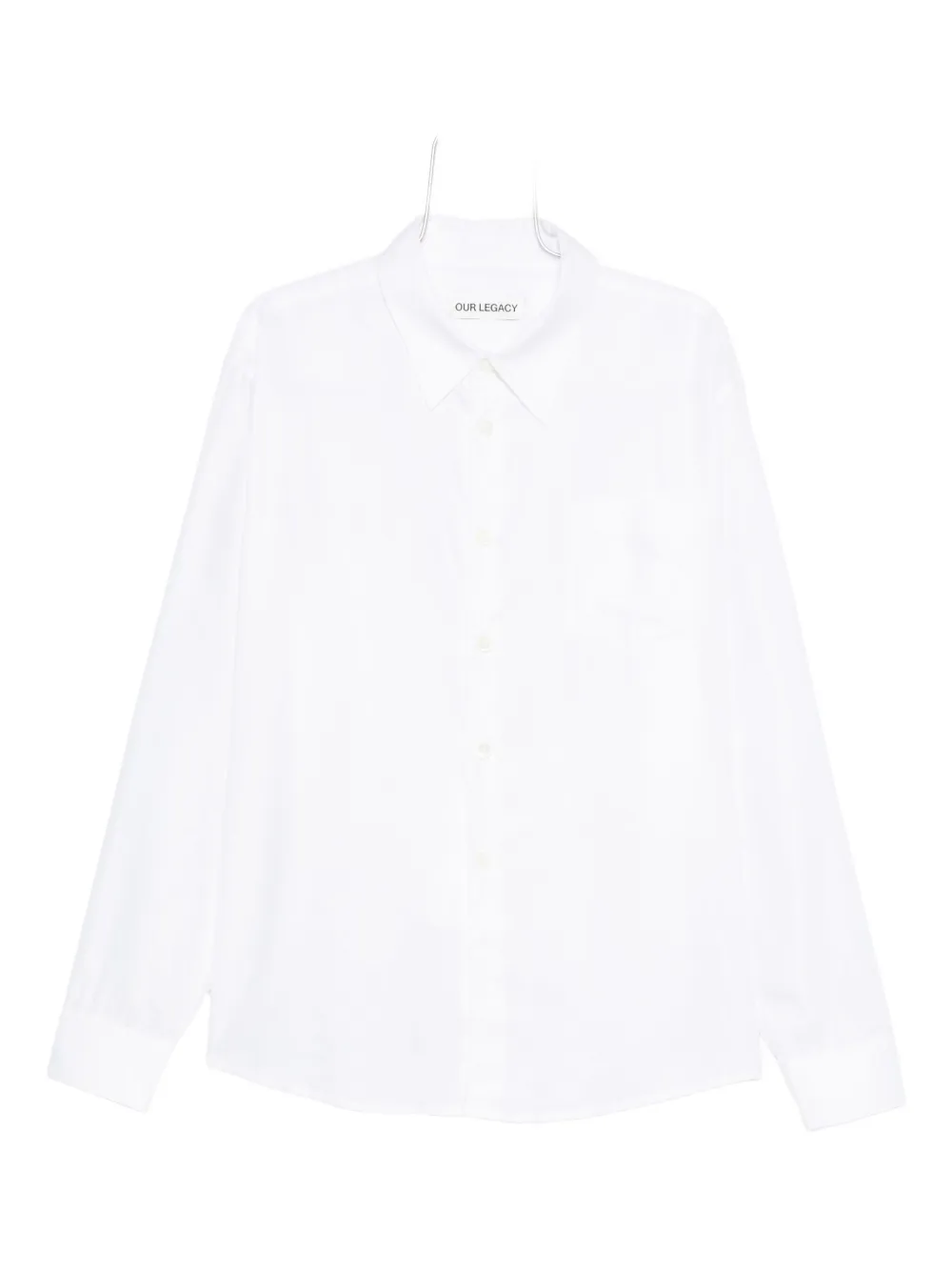 Our Legacy Long-sleeve Button Shirt In White