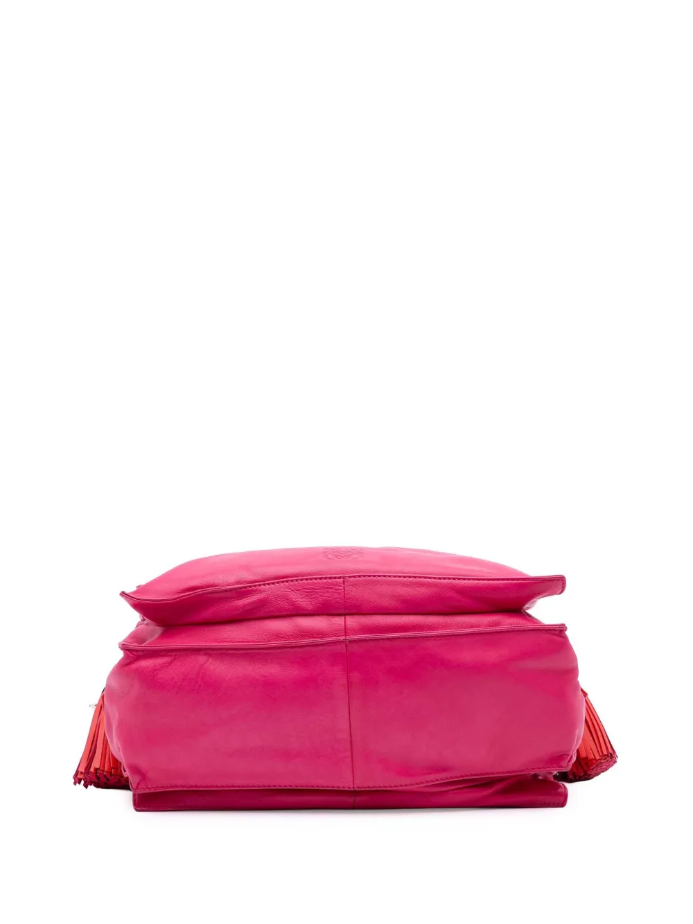 Pre-owned Loewe 2012 Nappa Flamenco Tassel 30 Crossbody Bag In Pink