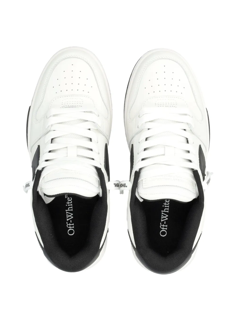 Off-White Out Of Office lace-up leather sneakers Wit