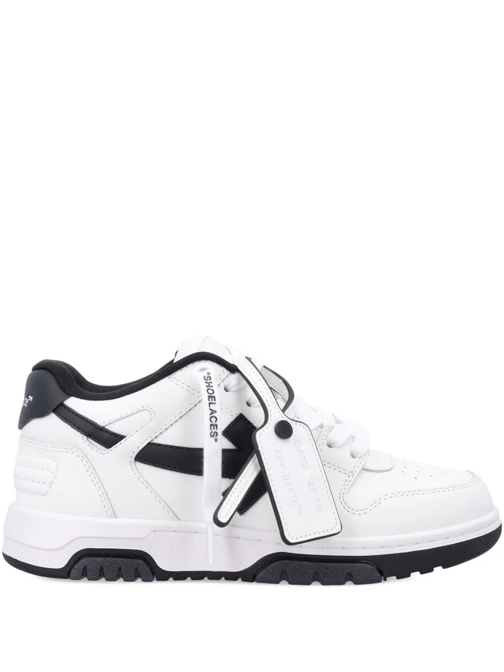 Off-White Out Of Office lace-up leather sneakers Wit