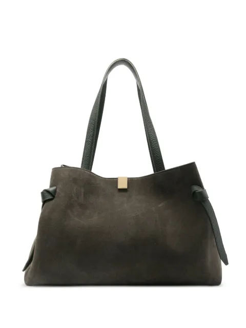 Yuzefi Gyoza tie-detail suede tote bag 