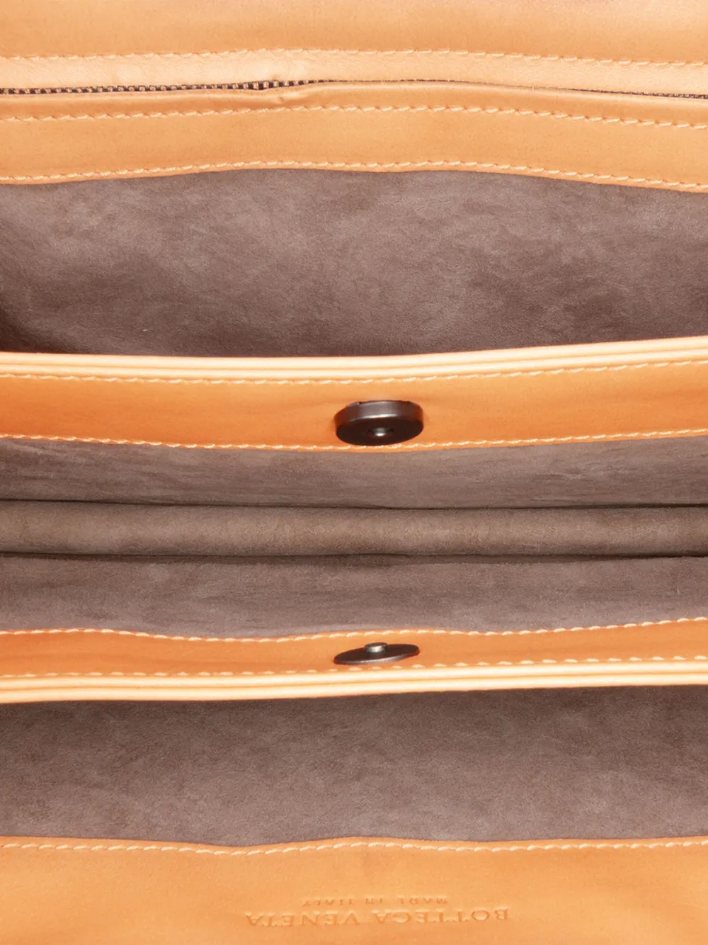 Pre-owned Bottega Veneta 2012-2025 Calfskin Intreccio Border Sphere Tote Bag In Orange