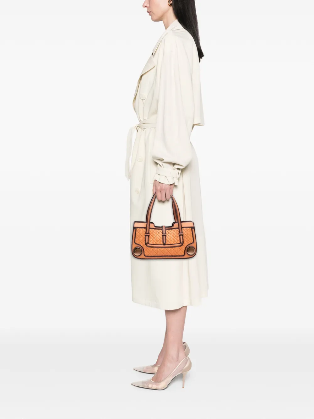 Bottega Veneta Pre-Owned 2012-2025 Calfskin Intreccio Border Sphere tote bag | Pre-Owned | Image 2