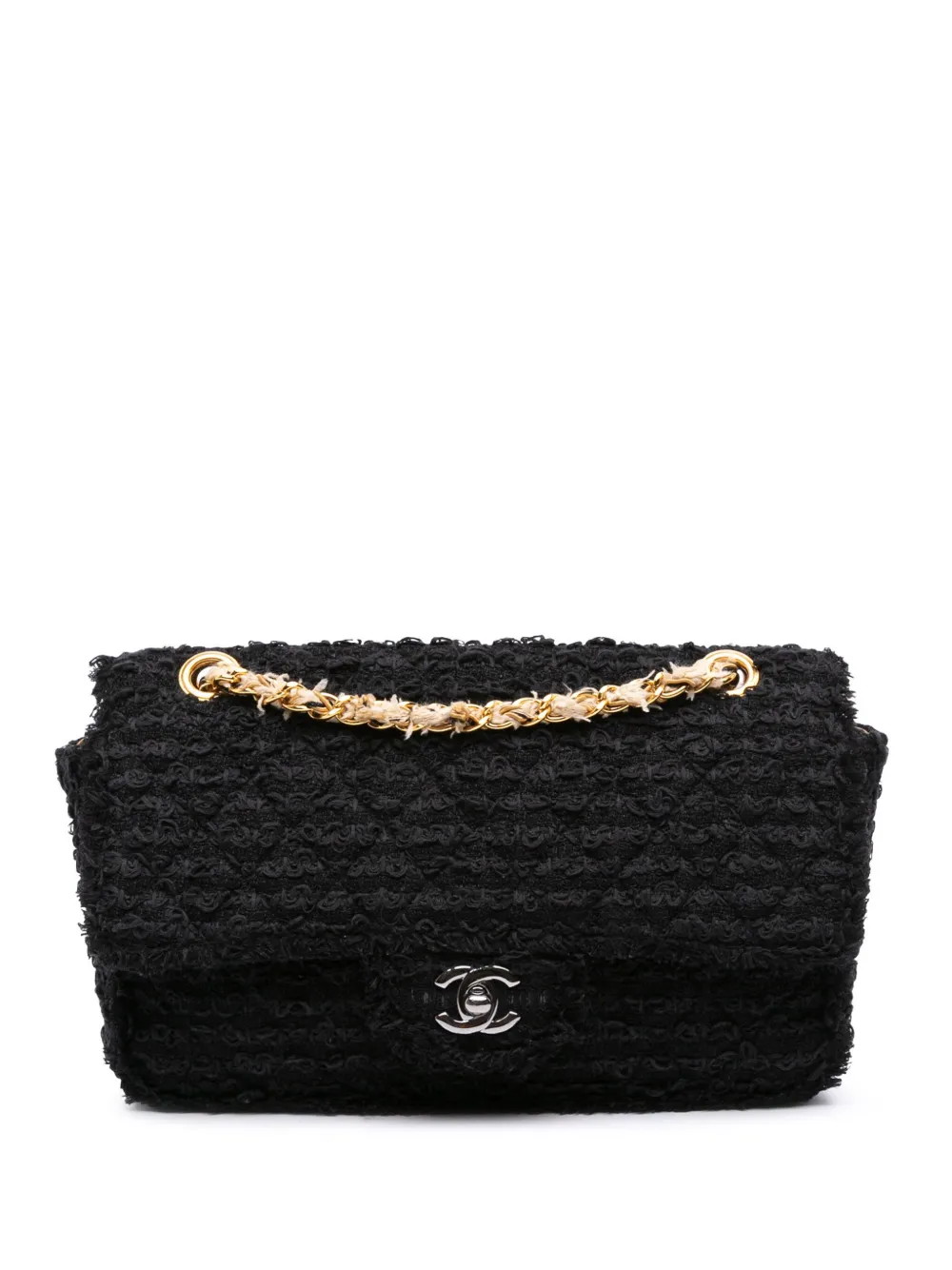 CHANEL Pre-Owned 2009-2010 Medium Classic Tweed Single Flap shoulder CHANEL Pre-Owned 2009-2010 Medium Classic Tweed Single Flap shoulder