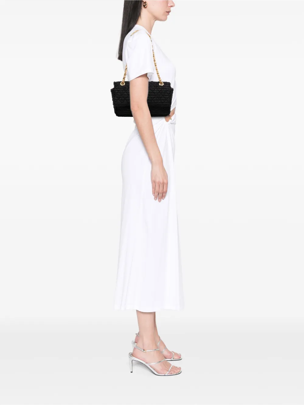 CHANEL Pre-Owned 2009-2010 Medium Classic Tweed Single Flap shoulder bag | Pre-Owned | Image 2