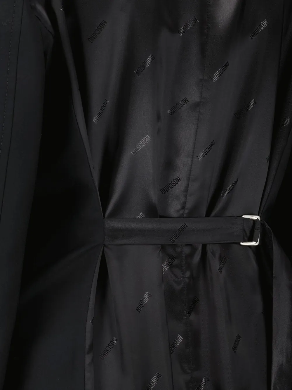 Moschino Jas met knoopsluiting en satijnen rug Zwart