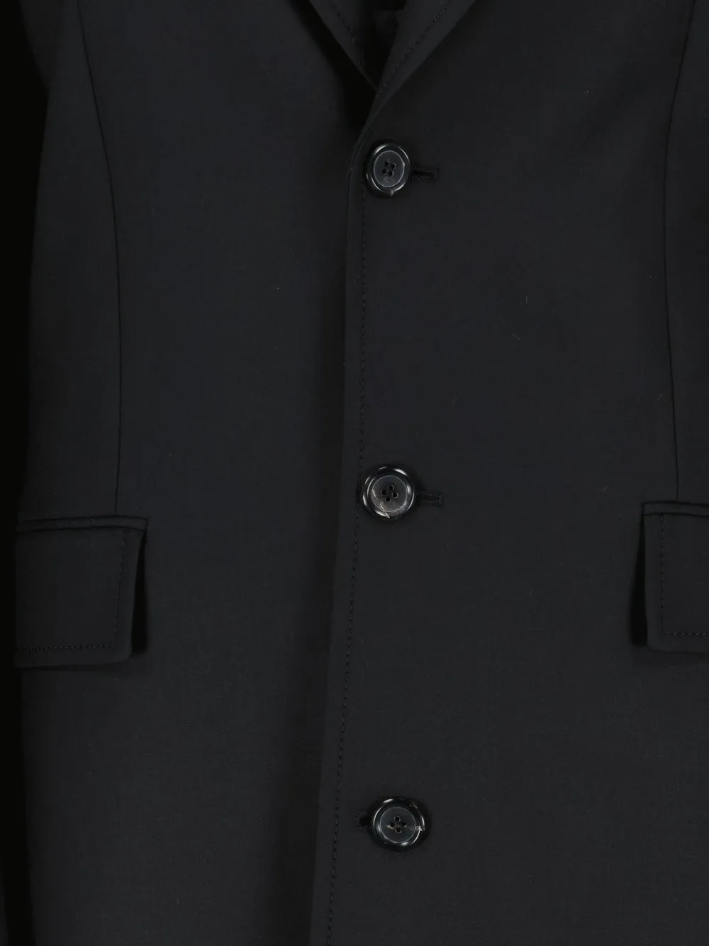 Moschino Jas met knoopsluiting en satijnen rug Zwart