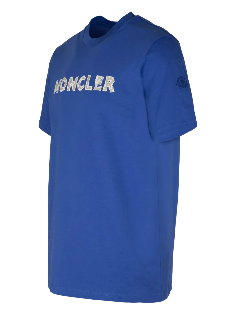 Moncler T-shirt met logo Blauw