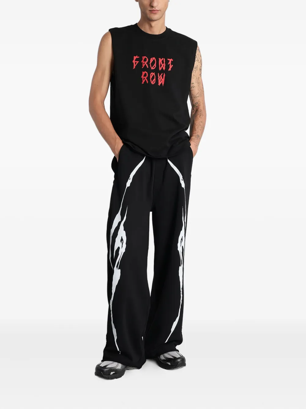 Mugler Spencer met print - Zwart