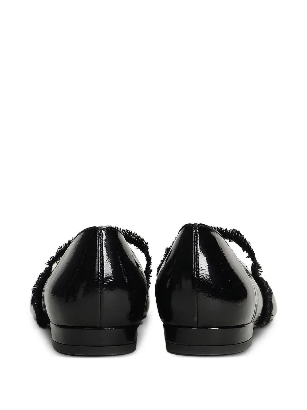 Roberto Festa frayed flat pumps Black