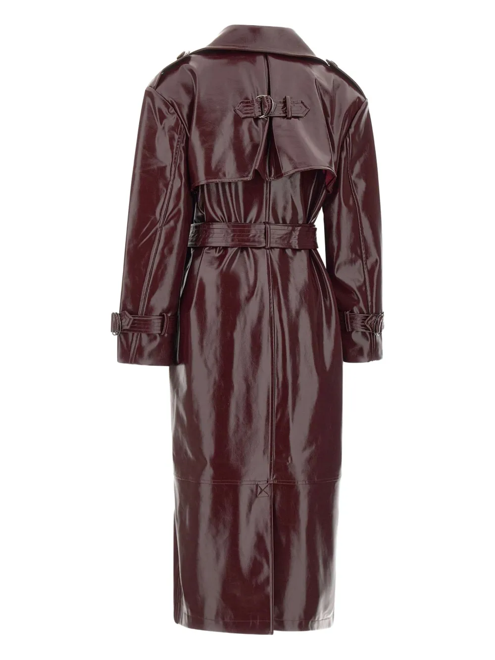 TWENTY FOURHAITCH belted vinyl trench coat | Trench Coats & Raincoats | Image 2