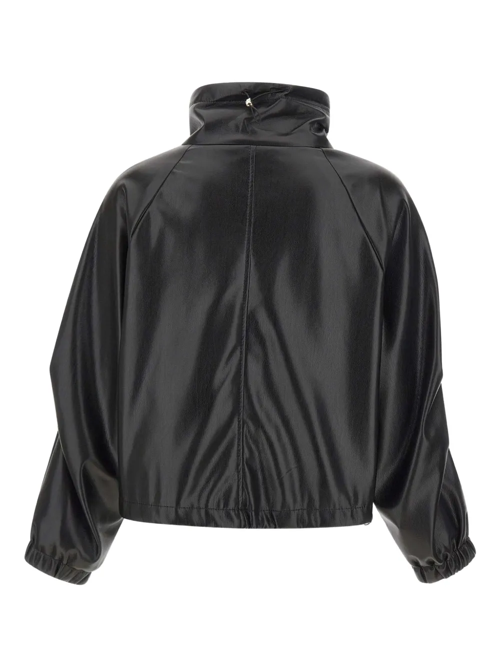 Marella Turtleneck Patch-pocket Jacket In Black