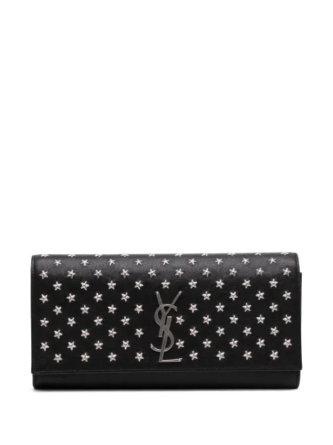 Saint Laurent Pre-Owned 2015 Leather Star Studded Cassandre clutch bag