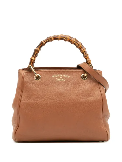 Gucci Pre-Owned 2016-2025 Small Calfskin Bamboo Shopper satchel
