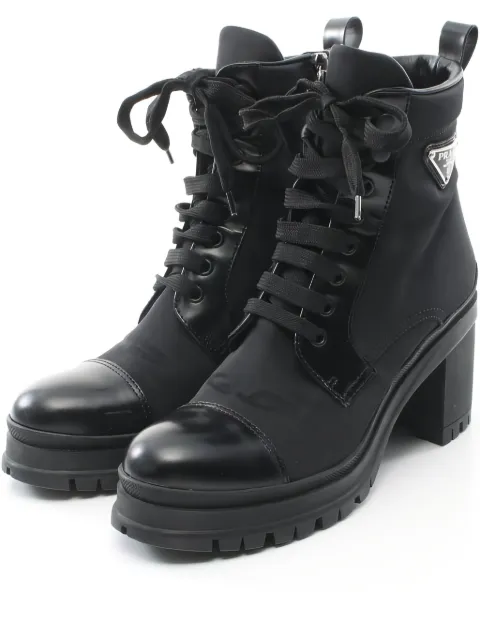 Prada Pre-Owned 80mm lace-up boots