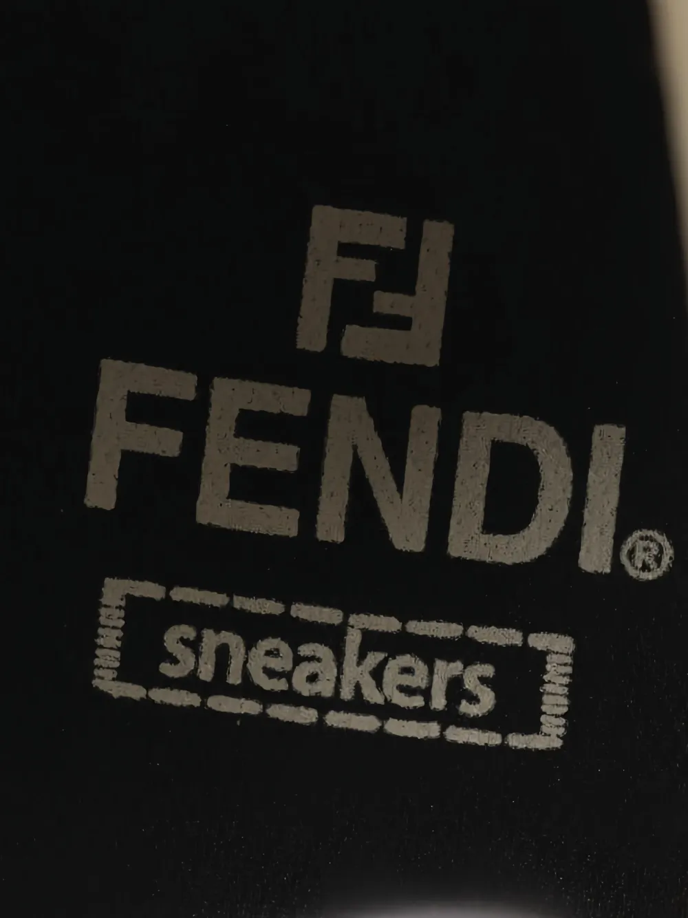 Pre-owned Fendi Geometric-print High-top Sneakers In White