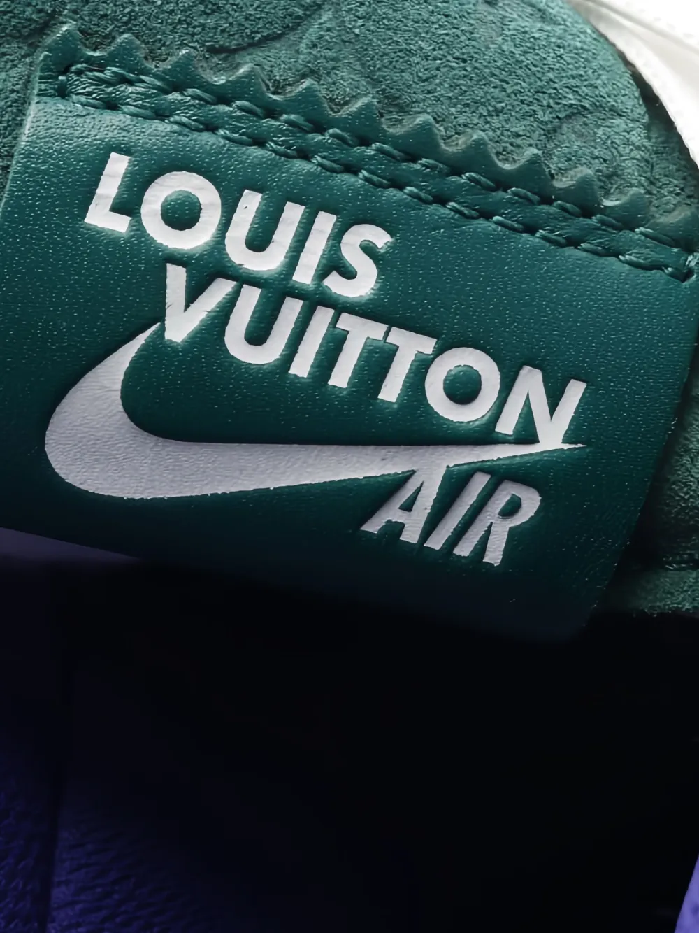 Pre-owned Louis Vuitton X Nike Air Force1 Monogram Miroir Sneakers In Silver