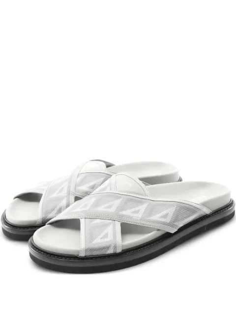 Christian Dior Pre-Owned Aqua CD Diamond slides