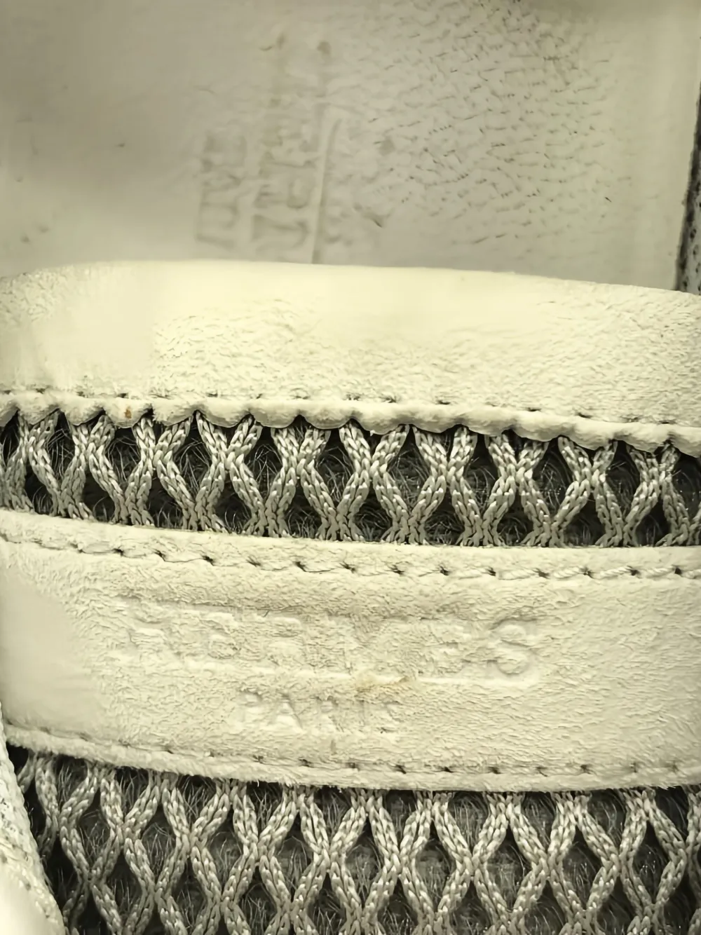 Pre-owned Hermes Bouncing Mesh Suede Sneakers In Neutral