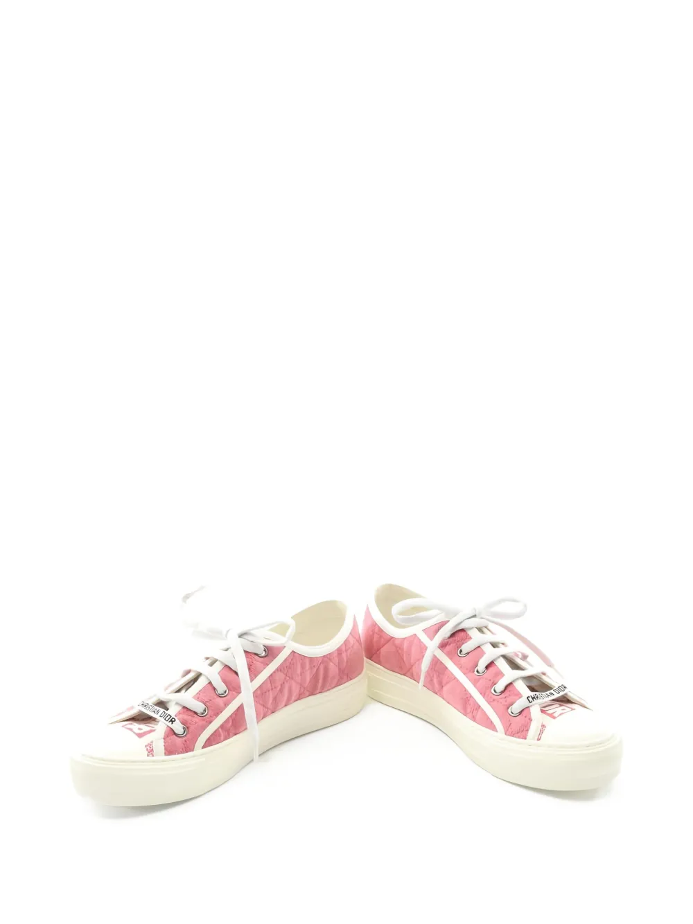 Christian Dior Pre-Owned Walk'n'Dior gewatteerde sneakers - Roze