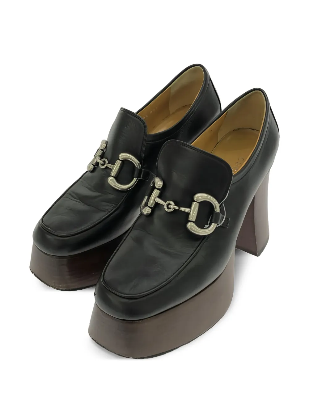 Gucci Pre-Owned Leren loafers - Zwart