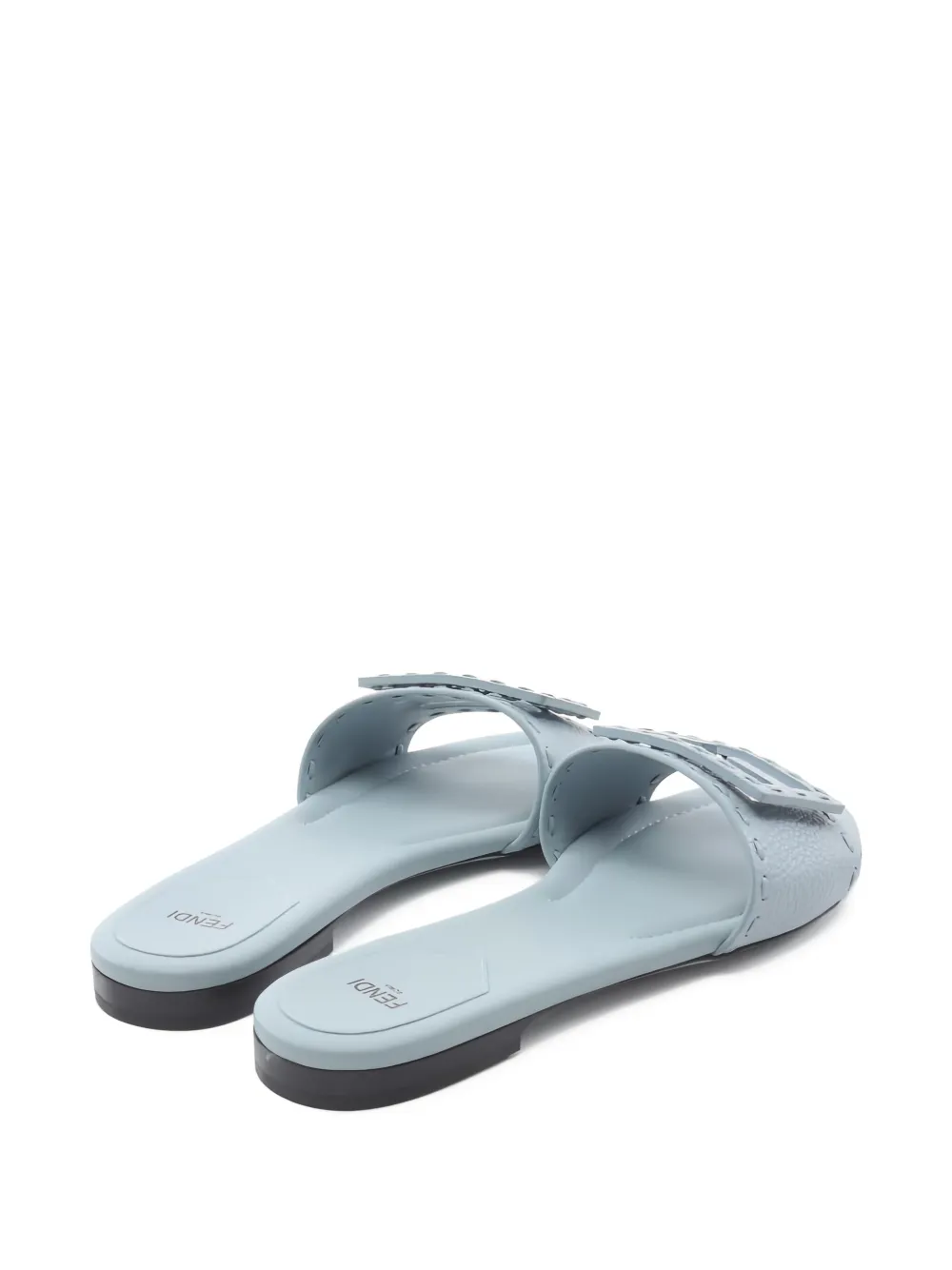 Fendi Pre-Owned FF leren sandalen - Blauw