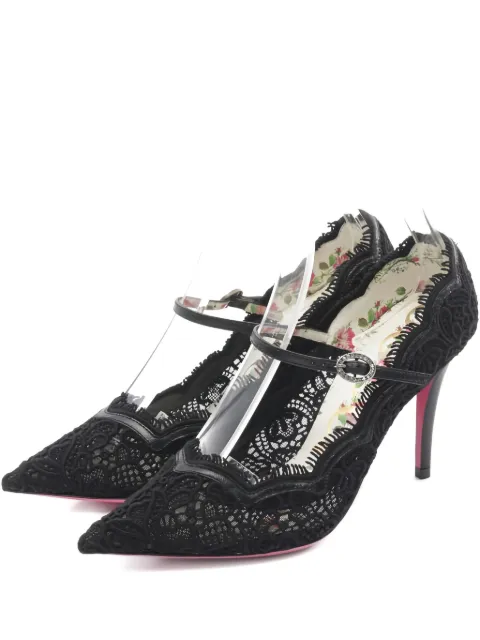 Gucci Pre-Owned حذاء جلد بكعب 90 ملم
