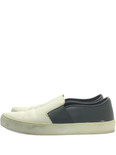 CHANEL Pre-Owned leather slip-on sneakers