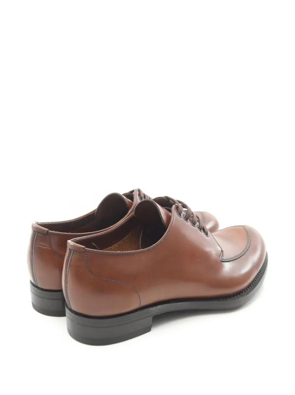 Prada Pre-Owned U-tip leather derby shoes | Image 2