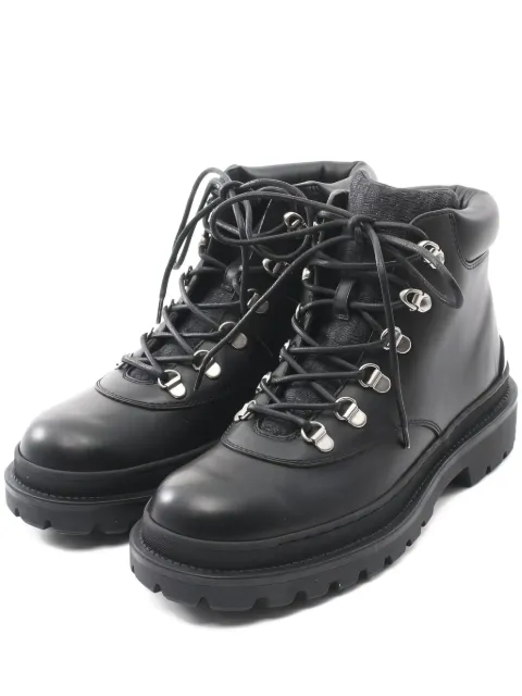Christian Dior Pre-Owned leather lace-up boots