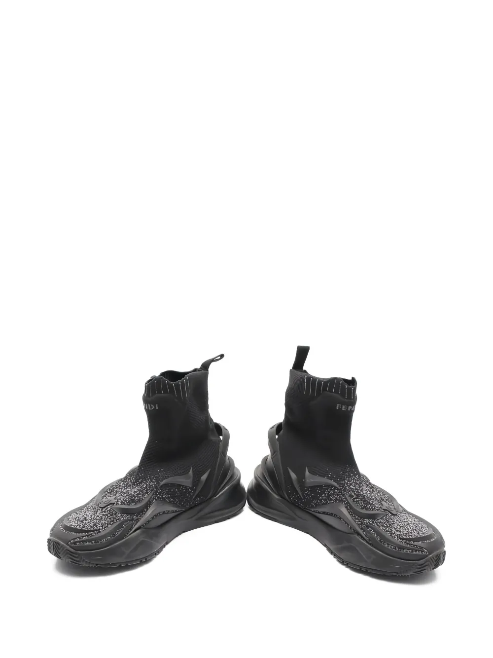 Fendi Pre-Owned knitted-upper high-top sneakers | Image 2